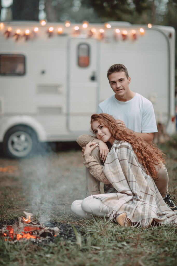 couple, camping, trailer, outdoors, picnic, caucasian, camping, camping, camping, camping, camping, trailer, picnic, picnic